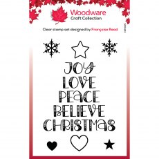 Woodware Clear Stamps Word Tree | Set of 7