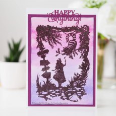 Creative Expressions Paper Panda Rubber Stamp Cheshire Cat