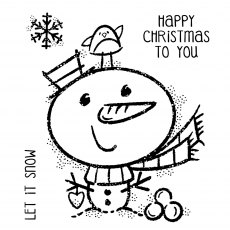 Woodware Clear Stamps Little Snowman | Set of 4