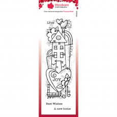Woodware Clear Stamps Rainbow House | Set of 3