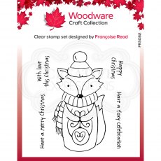 Woodware Clear Stamps Foxy Christmas | Set of 5