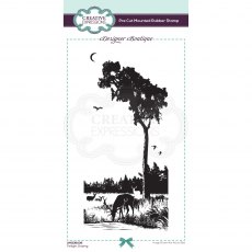 Creative Expressions Designer Boutique Collection Rubber Stamp Twilight Grazing