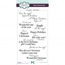 Creative Expressions Designer Boutique Collection Clear Stamp Most Wonderful Time Of The Year | Set