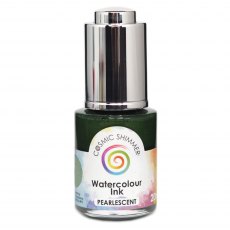 Cosmic Shimmer Pearlescent Watercolour Ink Spruce Green | 20ml