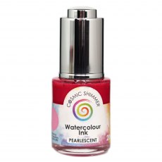 Cosmic Shimmer Pearlescent Watercolour Ink Passionately Pink | 20ml