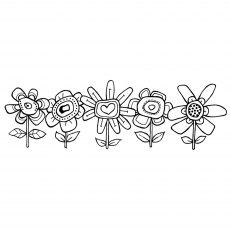 Woodware Clear Stamps Fab Flowers