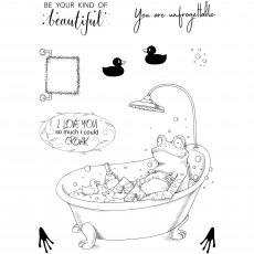 Pink Ink Designs Clear Stamp Froggy Paddle | Set of 10