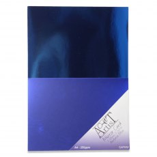 Craft Artist A4 Mirror Card Airforce Blue | 10 sheets