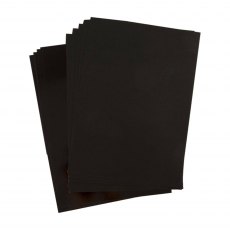 Craft Artist A4 Mirror Card Jet Black | 10 sheets