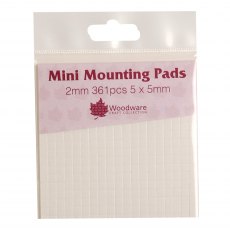 Woodware Mini Mounting Pads 2mm | Pack of 361