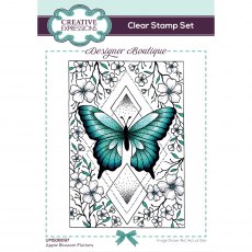 Creative Expressions Designer Boutique Collection Clear Stamps Apple Blossom Flutters