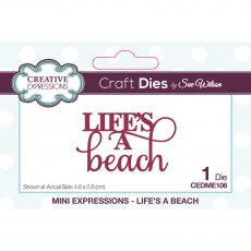 Sue Wilson Craft Dies Mini Expressions Collection Life's A Beach