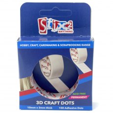 Double Sided 3D Craft Dots 10mm x 3mm | Pack of 100