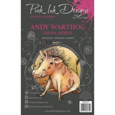 Pink Ink Designs Clear Stamp Andy Warthog | Set of 7