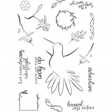 Creative Expressions Bonnita Moaby Clear Stamp Set Blossoms in Flight | Set of 16