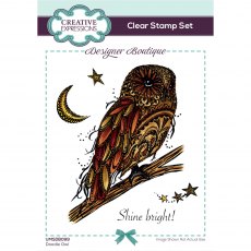 Creative Expressions Designer Boutique Collection Clear Stamps Doodle Owl | Set of 5