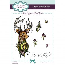 Creative Expressions Designer Boutique Collection Clear Stamps Doodle Deer | Set of 7