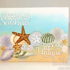 Sue Wilson Craft Dies Mini Expressions Collection Duos Friends Are Like Seashells | Set of 2