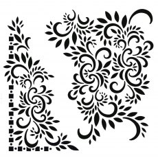 Creative Expressions Stencil Henna Petals | 7 x 7 inch