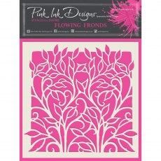 Pink Ink Designs Stencil Flowing Fronds | 7 x 7 inch