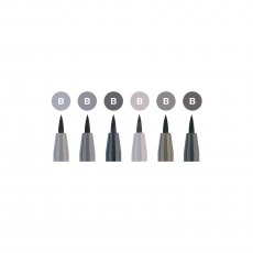 Faber-Castell Pitt Artist Brush Pens Shades of Grey | Set of 6
