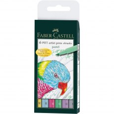 Faber-Castell Pitt Artist Brush Pens Pastel | Set of 6