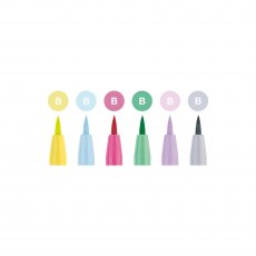 Faber-Castell Pitt Artist Brush Pens Pastel | Set of 6
