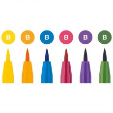 Faber-Castell Pitt Artist Brush Pens Basic | Set of 6