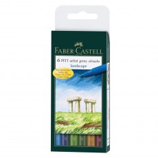 Faber-Castell Pitt Artist Brush Pens Landscape | Set of 6