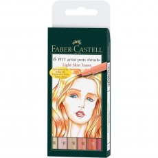 Faber-Castell Pitt Artist Brush Pens Light Skin Tones | Set of 6