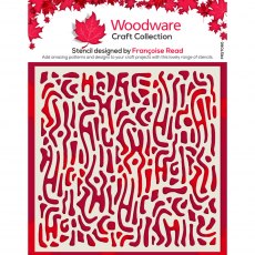 Woodware Stencil Wiggles  | 6 x 6 inch