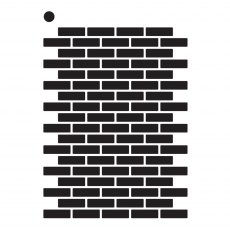 Creative Expressions Mini Stencil Brick Wall | 4 x 3 inch