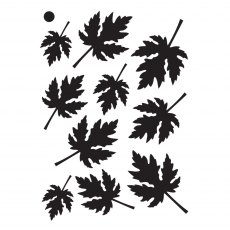 Creative Expressions Mini Stencil Maple Leaves | 4 x 3 inch