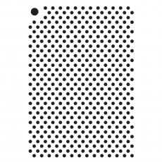 Creative Expressions Mini Stencil Polka Dots Small | 4 x 3 inch
