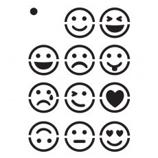 Creative Expressions Mini Stencil Smile | 4 x 3 inch