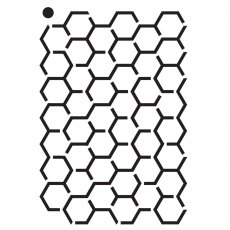Creative Expressions Mini Stencil Sweet Honeycomb | 4 x 3 inch