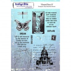 IndigoBlu A5 Rubber Mounted Stamp Grand Tour Il | Set of 11