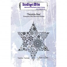 IndigoBlu A6 Rubber Mounted Stamp Twinkle Star | Set of 3