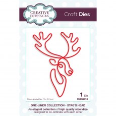Creative Expressions Craft Dies One-Liner Collection Stag's Head