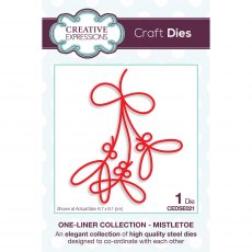 Creative Expressions Craft Dies One-Liner Collection Mistletoe