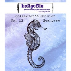 IndigoBlu A7 Rubber Mounted Stamp Collectors Edition No 12 - Seahorse
