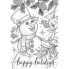 Creative Expressions Designer Boutique Collection Clear Stamp Snowy Wishes