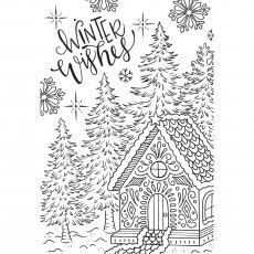 Creative Expressions Designer Boutique Collection Clear Stamps Gingerbread Cottage