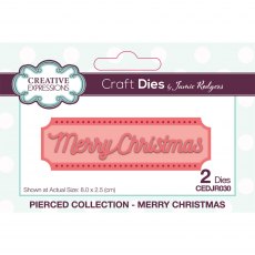 Jamie Rodgers Craft Die Pierced Merry Christmas | Set of 2