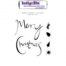 IndigoBlu A6 Rubber Mounted Stamp Big Merry Christmas