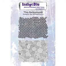 IndigoBlu A6 Rubber Mounted Stamp Tiny Backgrounds | Set of 2