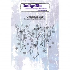IndigoBlu A6 Rubber Mounted Stamp Christmas Stag