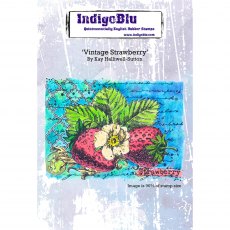IndigoBlu A6 Rubber Mounted Stamp Vintage Strawberry