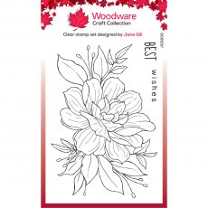 Woodware Clear Stamps Gardenia | Set of 2