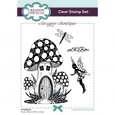 Creative Expressions Designer Boutique Clear Stamps Mush-Room With A View | Set of 4